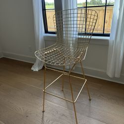 4 Golden Bar Stools