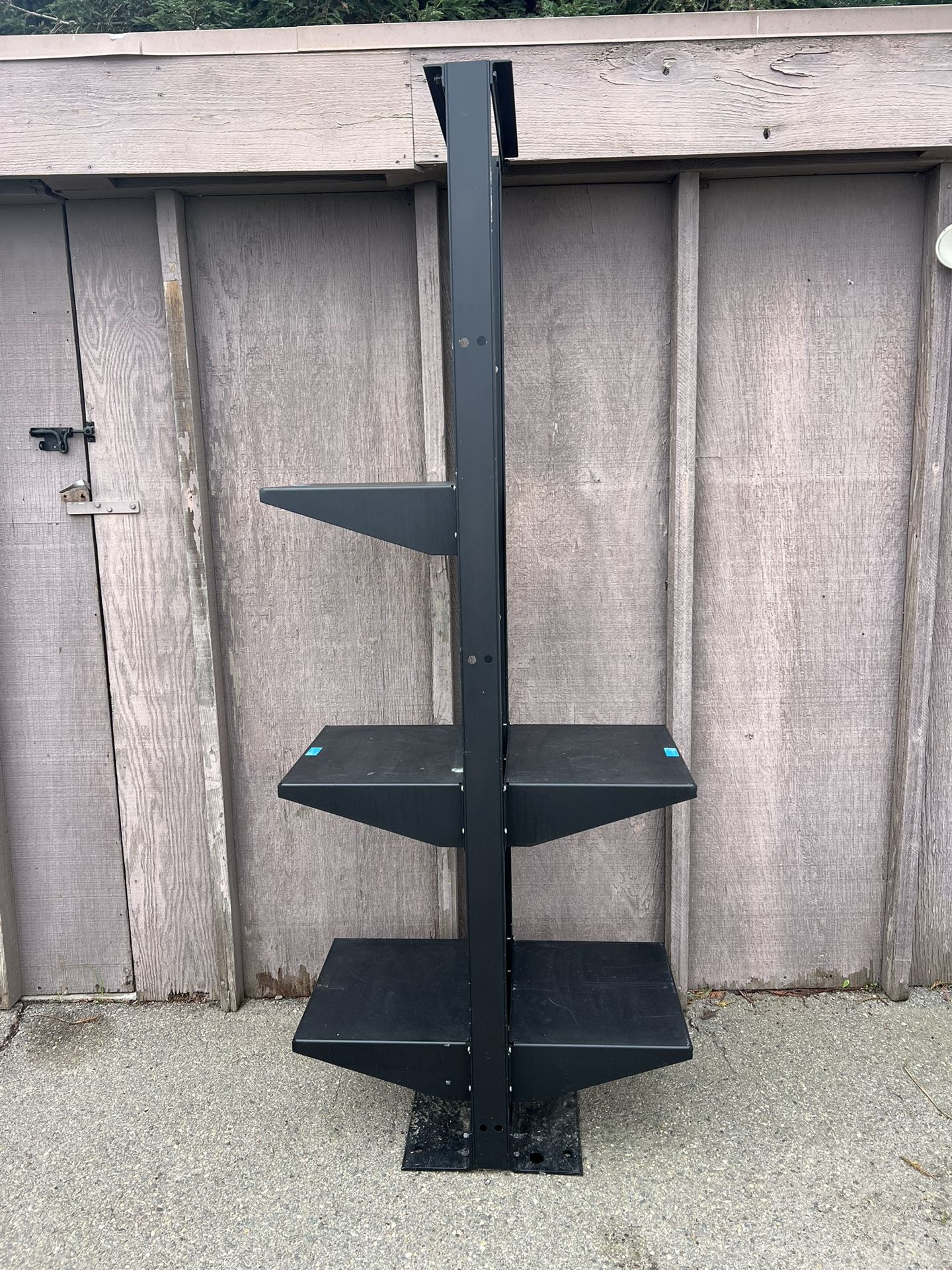 Metal Tower With Shelves 