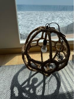 Beach coastal unique hanging light 22 inch diameter approx