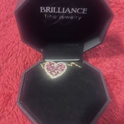 Sterling Silver And Gold Plated Necklace 