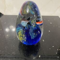 Murano Style Art Glass Paperweight 