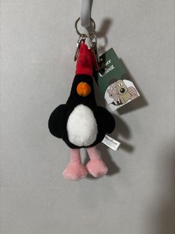 Aurora Wallace and Gromit Feathers McGraw Plush Penguin Keychain