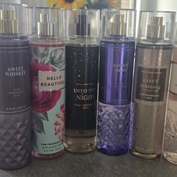 Lot Of Bath And Body Works Body Sprays