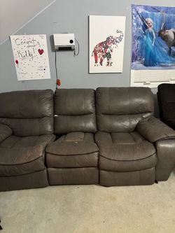 Leather couches
