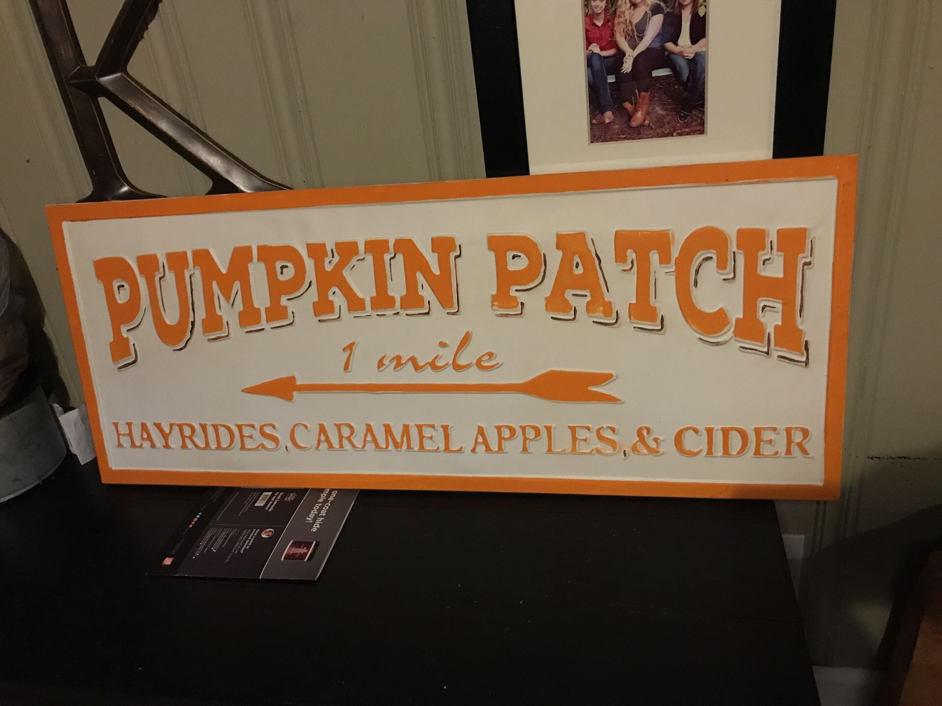 Metal Pumpkin patch sign