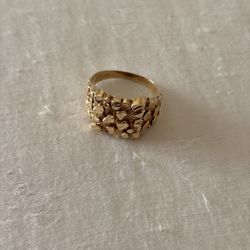 10k Gold Nugget Ring 
