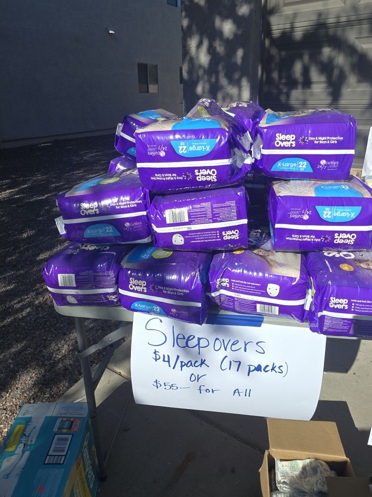 XL Sleep Overs - 17 Packages 