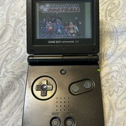 Nintendo Gameboy Advance SP Onyx Black with Disney football