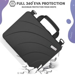 Chromebook Case Protective Laptop Hard Cover, Always-on Work In Case with Carrying Handle Shoulder Strap Amazon's Choice 
