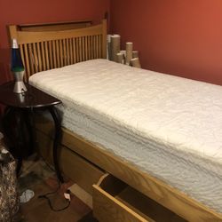 Twin Moosehead Storage Bed and Dresser 