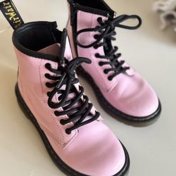Doc Martens Pink Boots Girls Size 13