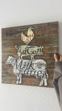Farmhouse Animal Stack Canvas Wall Art