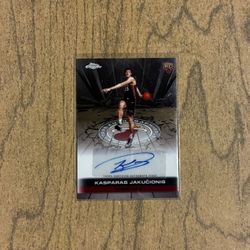 kasparas jakucionis topps chrome Rookie auto