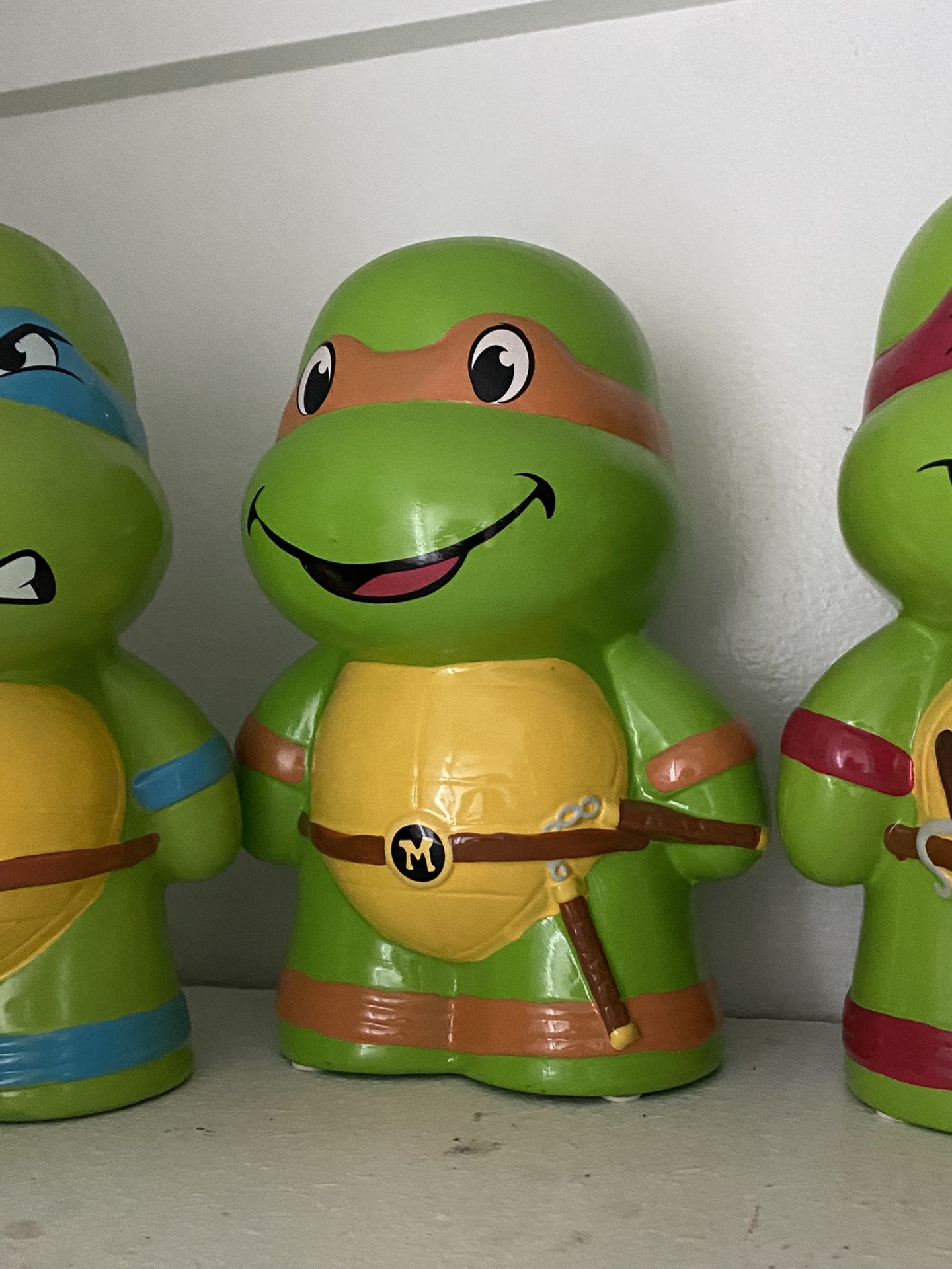 Michaelangelo - Teenage Mutant Ninja Turtle Piggy Bank - $25 Each Or $80 For All