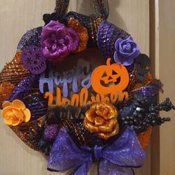 Halloween Wreath-handmade