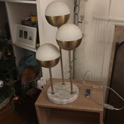 Working Mid Century Modern Desk Lamp - 3 Globes
