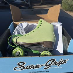 Sure Grip Boardwalk Roller Skates Lime — Women’s 6 — Men’s 5 