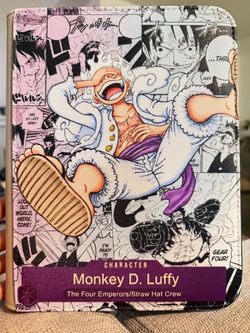 4 Pocket Top Loader Binder featuring Luffy Alternate Art Manga