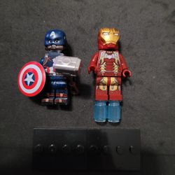New Captain America & Ironman Mini Figure Set 