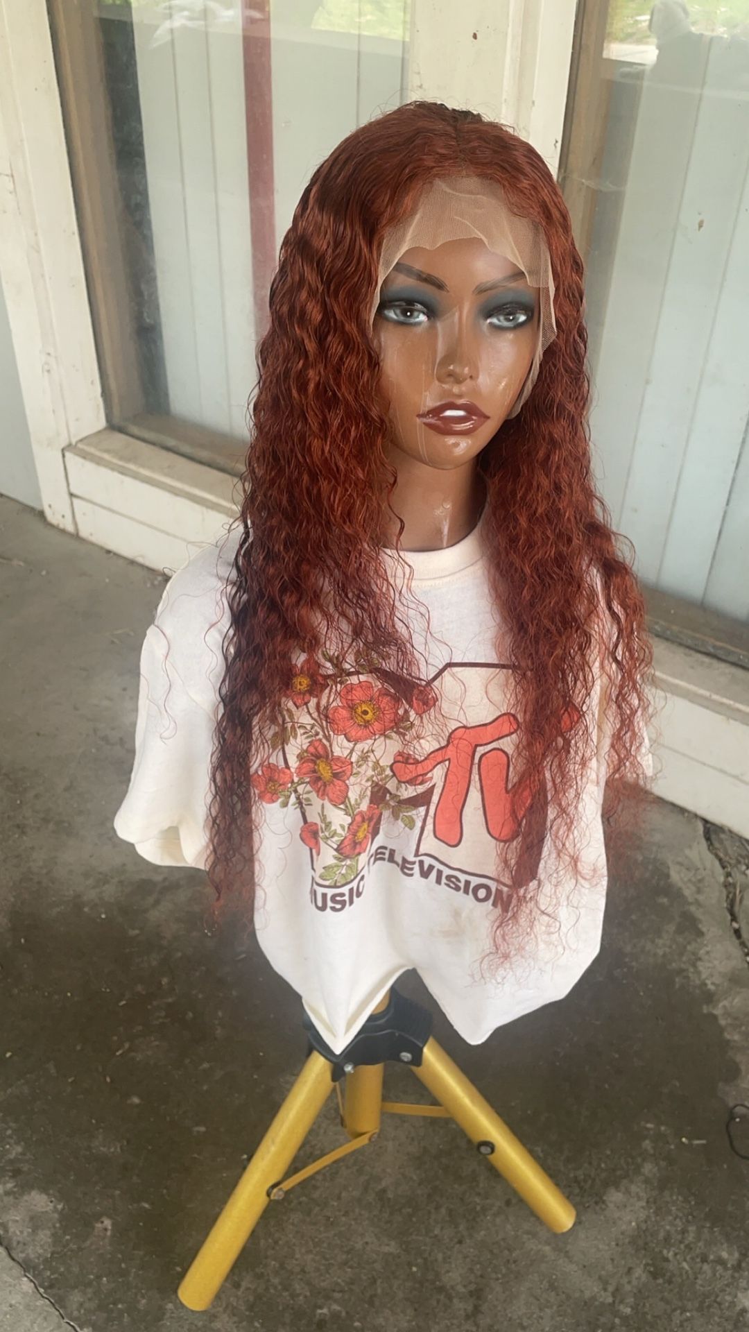 26” Reddish brown 13*6 Lace Front Wig