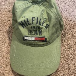 Tommy Hilfiger Hat Flag Logo Adjustable Kelly Green Strap Back