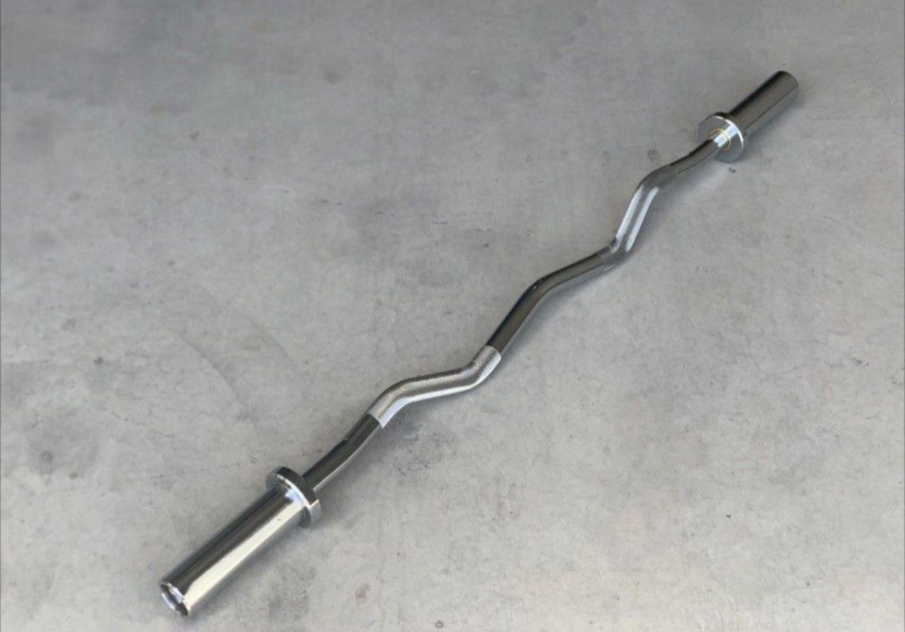 New Ez Curl Bar Barbell For Your Weights