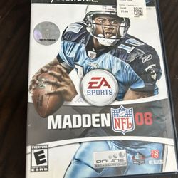 Madden NFL 08 Sony PlayStation 2 PS2 Video Game 