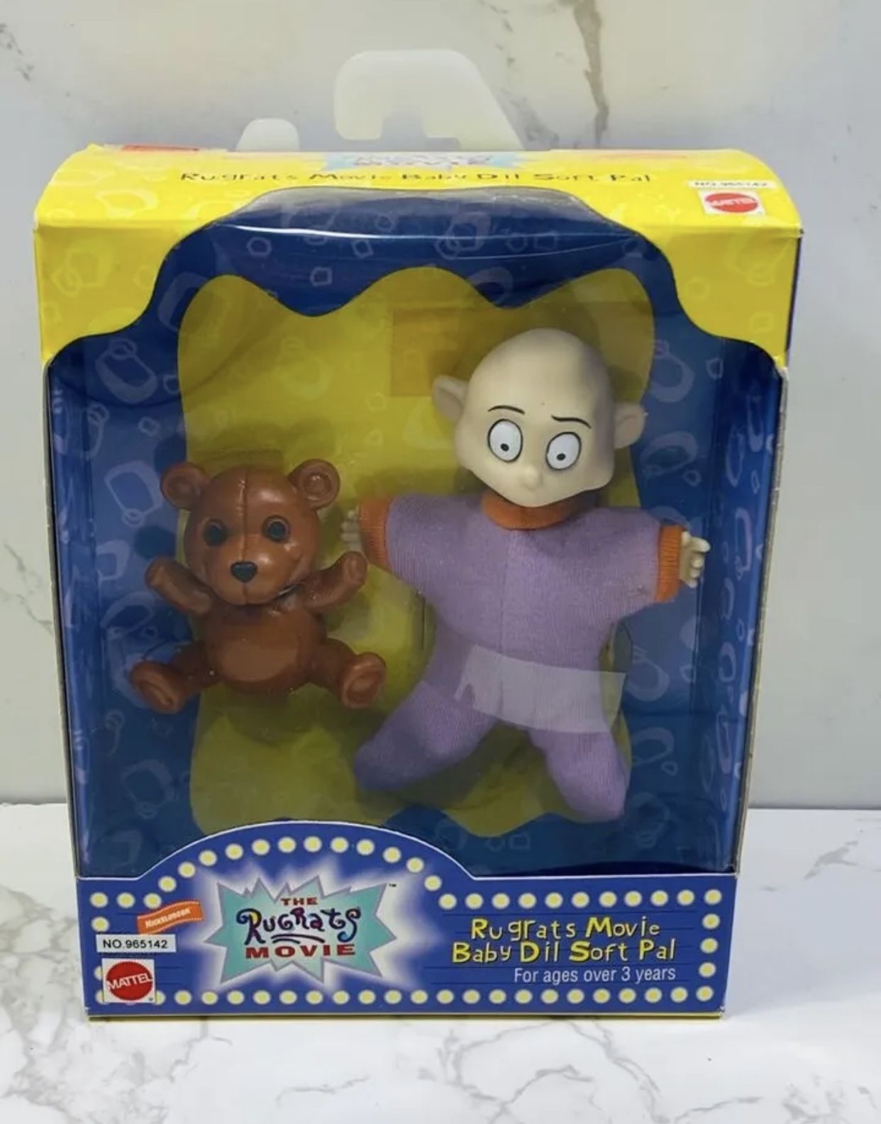 Baby Dil 1997 Rugrats Soft Pal Figure Mattel Tommy Sealed Nickelodeon