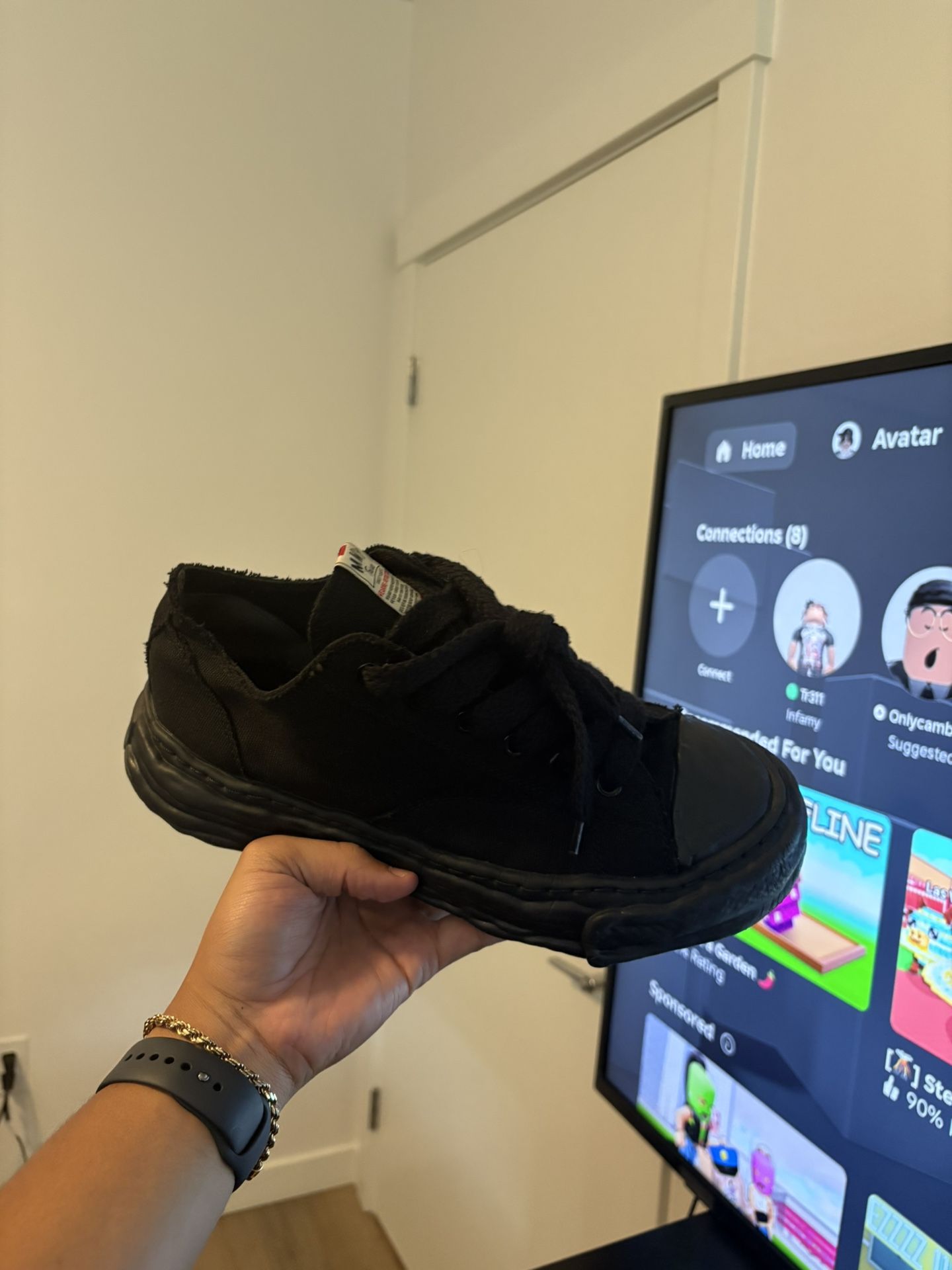 Maison Mihara Yasuhiro Peterson 23 OG Sole Canvas Low 'Black'