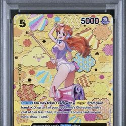 One Piece TCG OP09 English Nami SP PSA 10