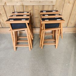 Folding Director Chairs (Set Of 6)