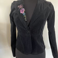 Black velvet jacket