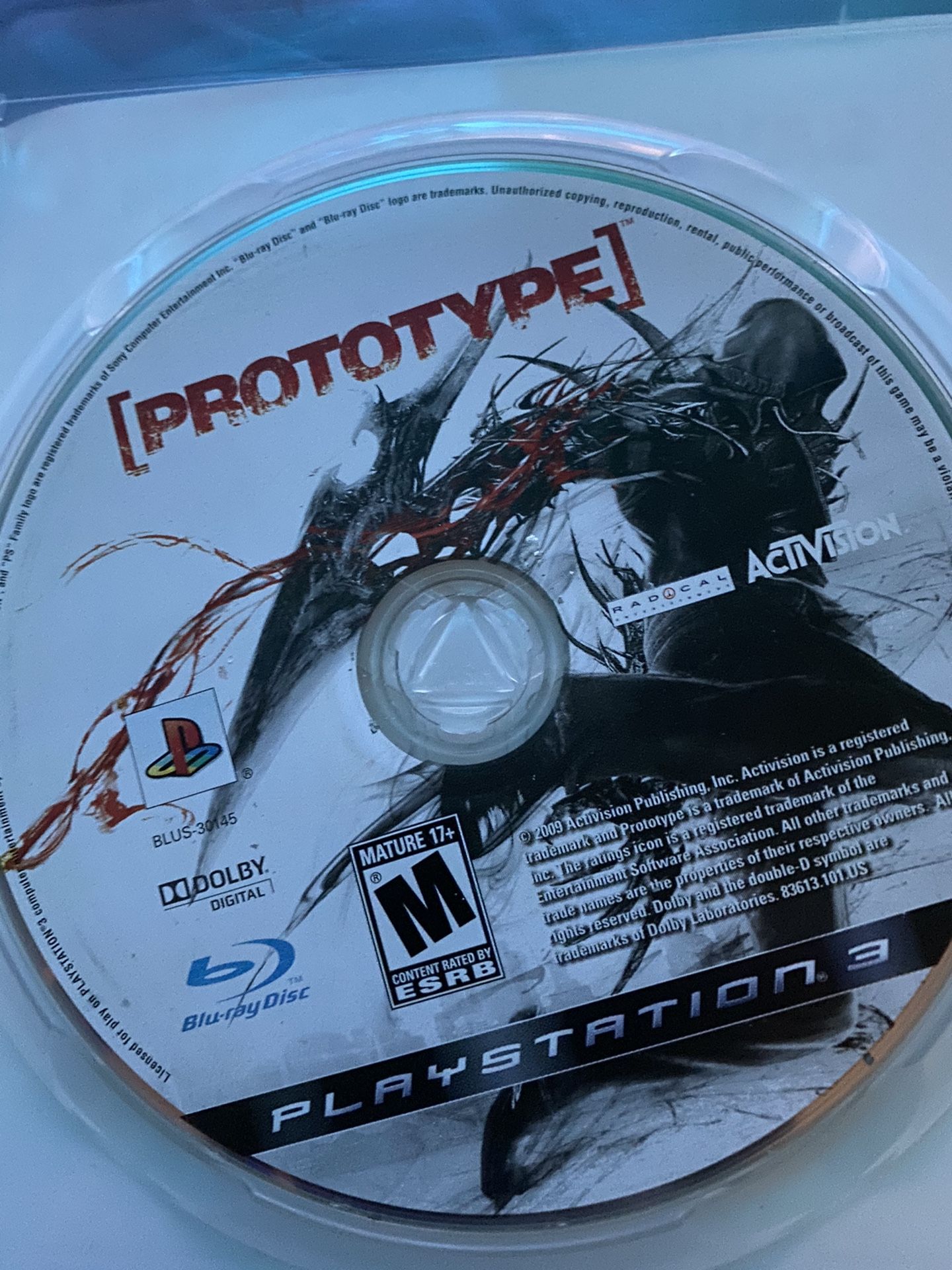 Prototype PS3 Game