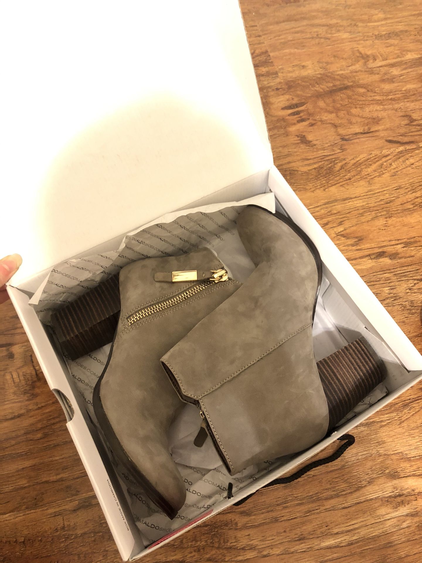 Aldo Ankle High Heel Boots - Size 8