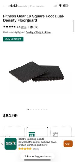 Exercise floor mats