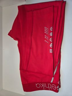 Ethika Subzero Performance Red Leggings Size Large