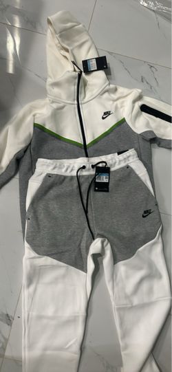 Grey and white mens medium Nike tech