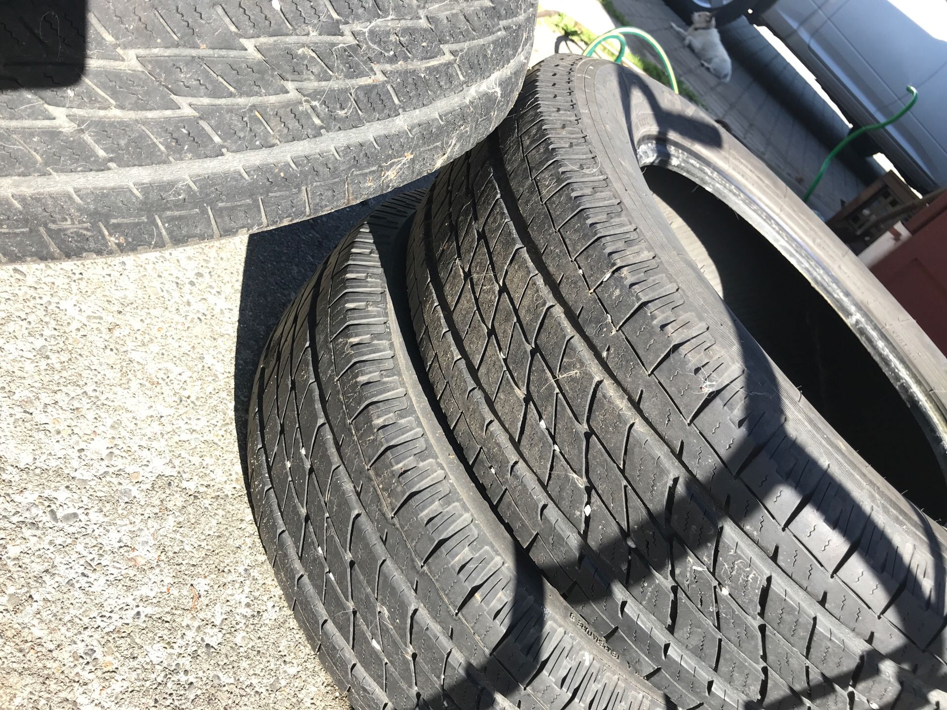 3 Open Country tires with good tread. 18 inch