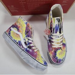 Vans Sk8-Hi Tapered Washed Tie Dye High Top Sneakers Men 9.5 Women 11.0