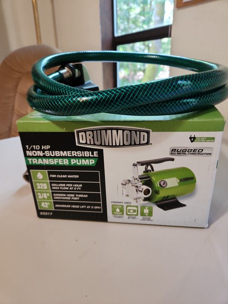 Drummond 1/10 HP Non-submersible Transfer Pump