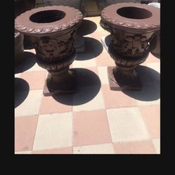 New Flower Pots Made Out Of Cement Perfect Gift 💝 