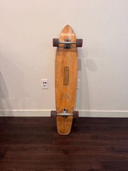 Wood Pintail Longboard Skateboard