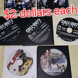 Ps3 Playstation 3 Games $2 Dollars Each 
