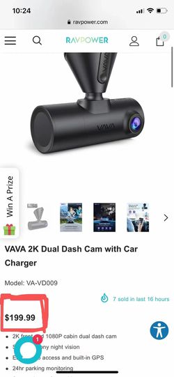 Dual Dash Cam, Dash Cam 2K Front and 1080P Cabin Dash Camera, 2.5K  2560x1440P@60fps Single Front, Dual Sensor, Infrared Night Vision, App  Control