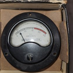 Vintage Burlington Company 25 Amp AC Gauge