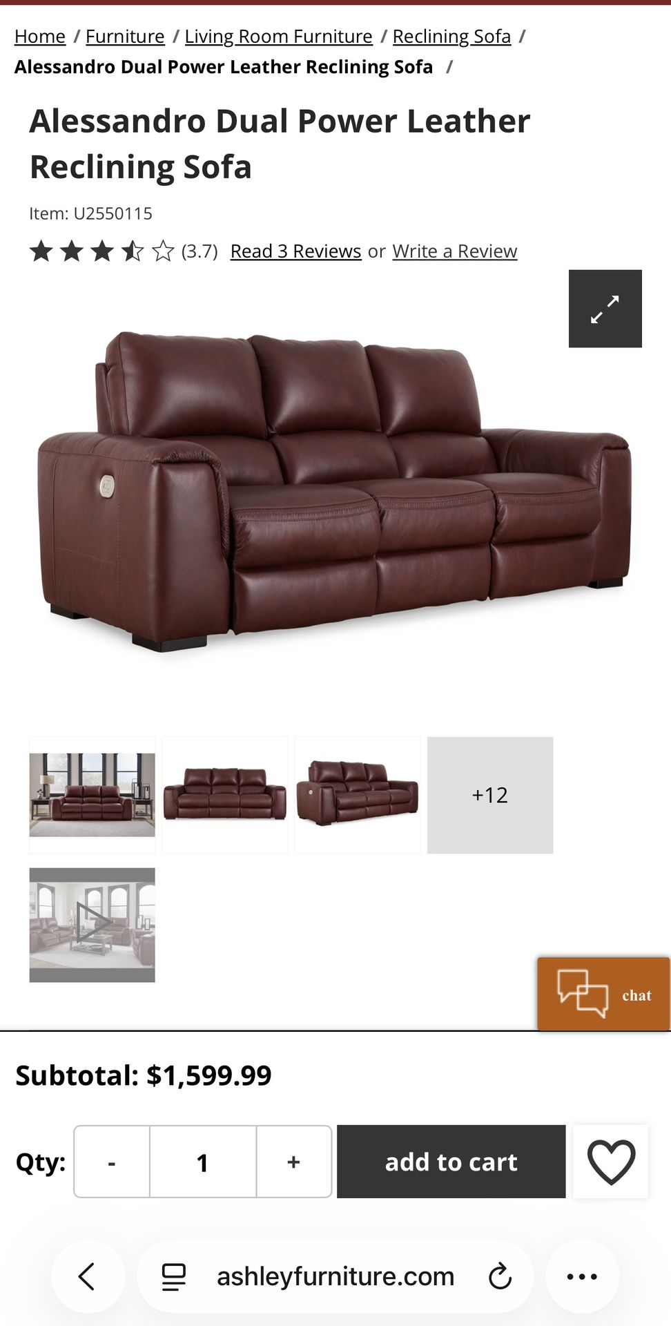 Reclining Sofa