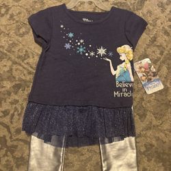 Disney Frozen Elsa Two-Piece Outfit Size 3t