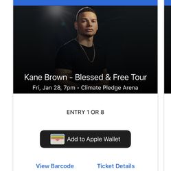 2 Tickets For Kane Brown On Friday 28th