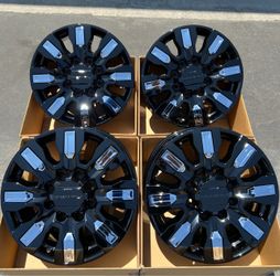 20” GMC Denali Sierra 2500HD OEM Wheels Gloss Black