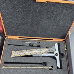 Three Micrometers and Depth Micrometer 0-4